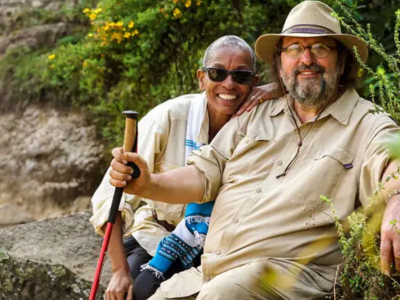 Les chasseurs d'&eacute;pices Ethn&eacute; et Philippe de Vienne&comma; propri&eacute;taires d'&Eacute;pices de cru